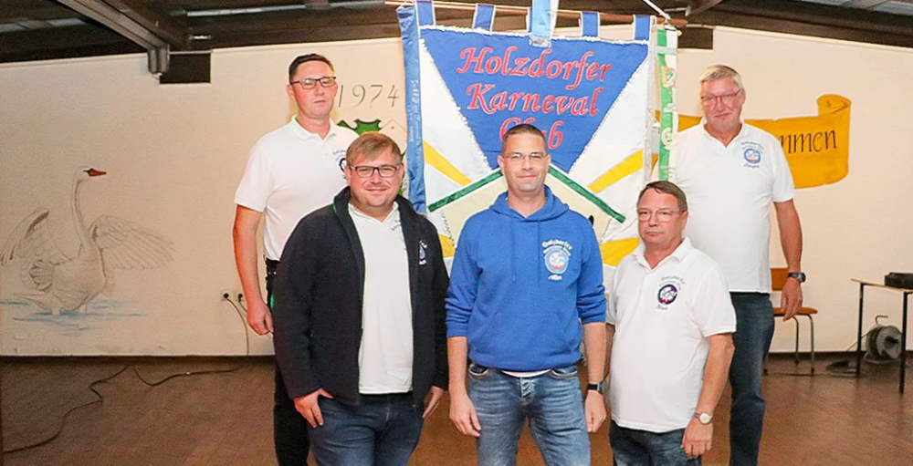 Der neue Vorstand des HKC: Hagen vom Schloß, Swen Wäsch, Alexander Gräper, Uwe Gäbelein und Jürgen Wolf (von links nach rechts). (Foto: Grommisch)